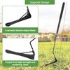 DACK 36" Grass Whip with Double-Edged Serrated Blade, Manual Weed