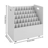 YIYIBYUS Blue Print Storage Organizer - Mobile Roll File Cart,