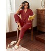 Ekouaer Cotton Pajamas Sets for Women 2 Piece Button Down