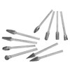 Gasea 10pcs 1/8”(3mm) Shank Rotary Burr Double Cut Tungsten Carbide