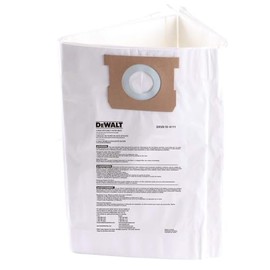3 Pack DEWALT Fine Dust Bag DXVA19-4111, for 6-10 Gallon Wet/Dry Vacuum, Filter Bag Compatible with DXV06P DXV09P DXV09PA DXV10P DXV10PL DXV10S DXV10SA DXV10SB
