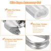 TOP-VIGOR M10 Wire Rope Accessory Set for 3/8" Dia Wire