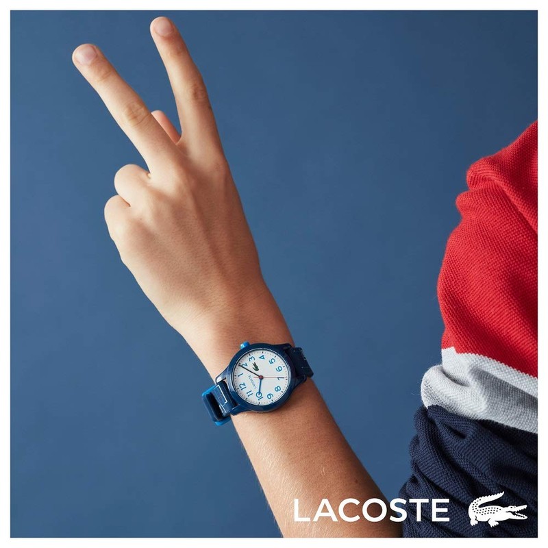 Lacoste Analog Quarzuhr für Kinder mit Marinblaues Silikonarmband - 2030008