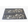 GM Auto 2PCS Front Fender Chrome High Country Emblems Badge