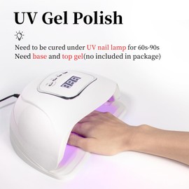 Goolich Nude Pink Gel Polish, 0.5 Fl Oz HEMA & TPO Free Soft Pink Gel Nail Polish Soak off U V LED Fall Winter Nail Art Design Manicure Salon for Women Girl