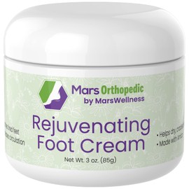 Mars Orthopedic Rejuvenating Foot Cream for Dry Cracked Feet, Diabetic & Soreness – Natural Fast Acting Moisturizing Feet Repair Cream for Pain, Itchiness & Neuropathy – Made in the USA – 3 Ounces