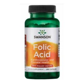 Acido Folico 800mcg 250 Caps Prenatal Cardiovascular Eg A33