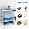Natwind 3-Tier Stackable Paper Tray, Metal Mesh Desktop Organizer, Paper