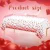 YIDAKO 6 Pack 54 X 108in Valentines Tablecloth Disposable Plastic