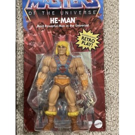 Mattel He-Man MOTU RETRO PLAY He-Man And Battle Cat Bundle Masters Of The Universe NEW