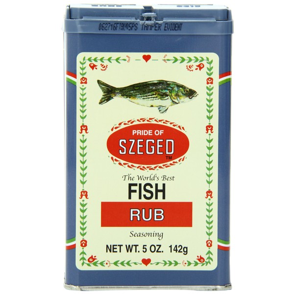 Szeged Fish Rub, 5-Ounce Tins (Pack of 6)