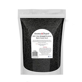 2 lb Black Seed Powder,GROUND (Nigella Sativa), Black Cumin, Kalonji,100% Non-GMO NON-Irradiated & Gluten Free