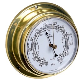 Delite 852b Altitude Ship Barometer Brass W x H 127mm x 50mm