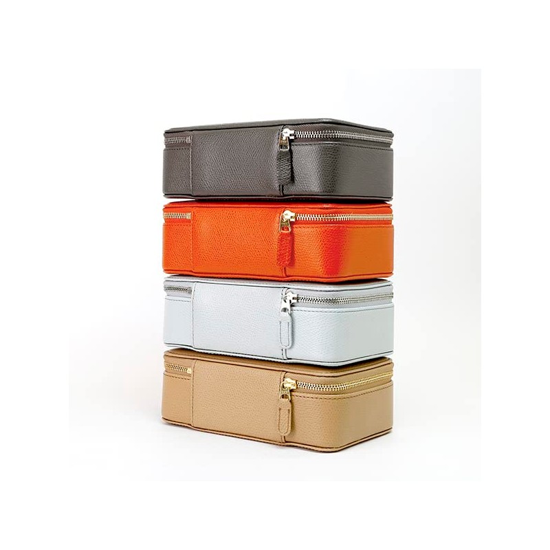 Color Chart Leather Glasses Case (2 Pack) (84 Anchor Gray)