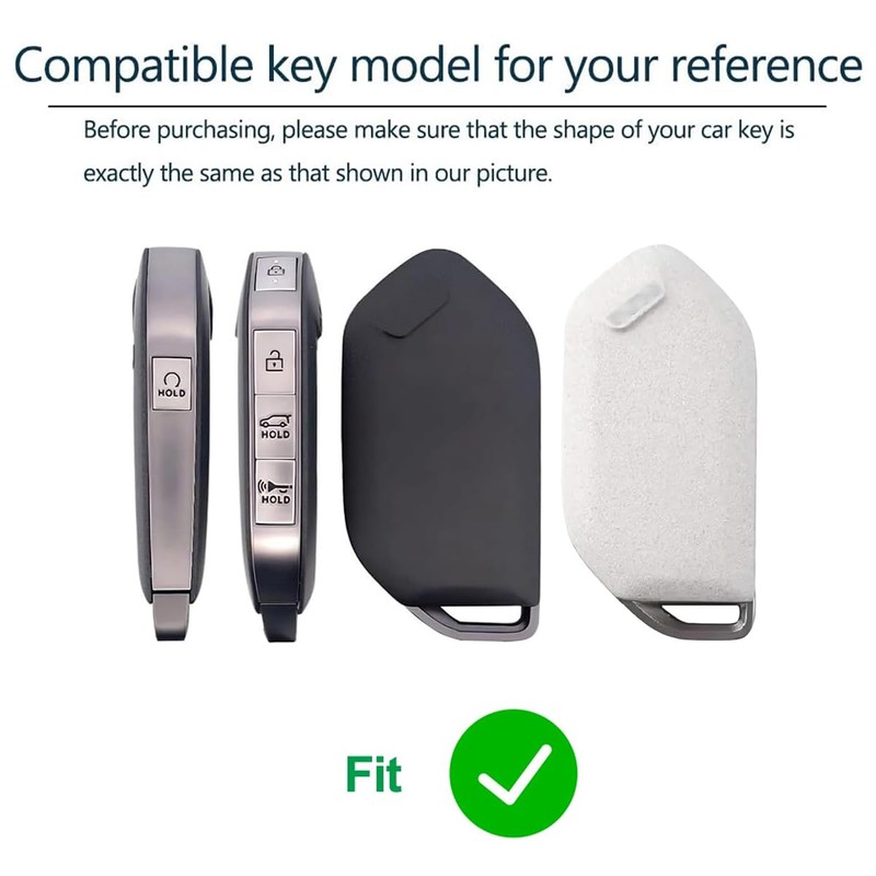 Zinc Alloy Key Fob Cover Case Protector for kia, Keychain,