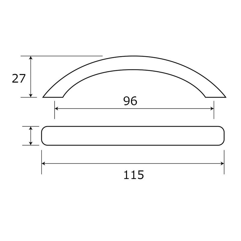 Wake Sangyo BH-977 Comet Handle Pearl Gold 3.8 inches (96