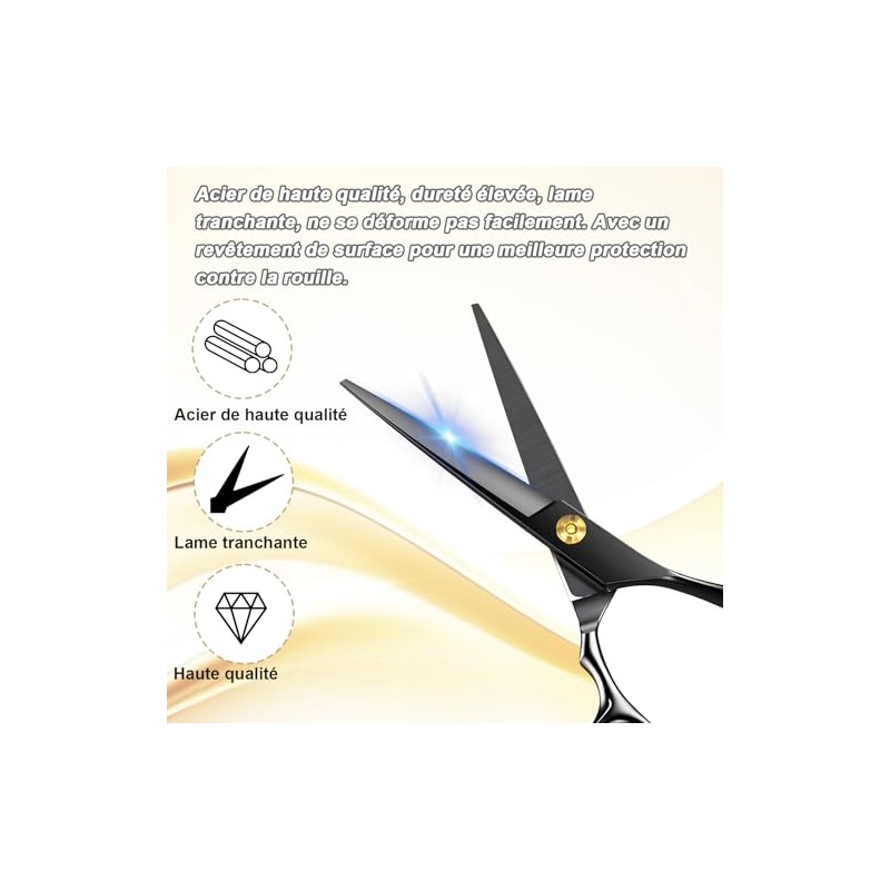 SURFOU Hair Scissors Set 6.7 Inch Hairdressing Scissors Professional Hair
