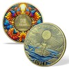 18 Year Sobriety Coin Gifts | Sun and Boat Butterfly