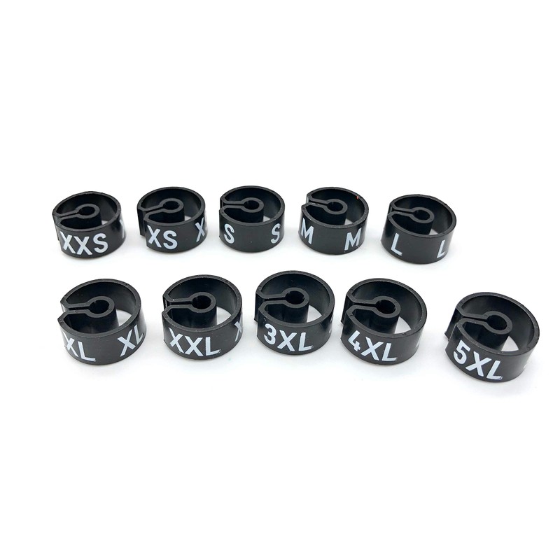 Tex-Clip® Size Rings for Clothes Hangers Set of 250 XXS