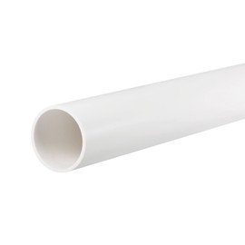 sourcing map PVC Rigid Tube Round Pipe Hardware Tubing 36mm ID 40mm OD 0.35m White High Impact for Water Pipe,Crafts
