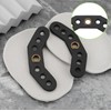4Pcs Black Leather Bow Sling with Metal Grommets for Compound