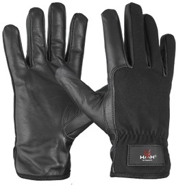 Leather Gardening Gloves For Women Men - Heavy Duty Work Gloves Men Women - Dexterity Gloves – Thorn Proof Safety Gloves garden gloves women Men mechanic gloves builders gloves (Black Short, Large)