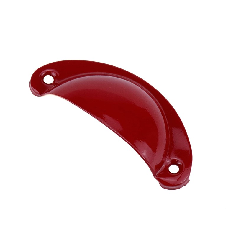 Nicerity Cup Pulls Shell Pull Handles Red for Dresser Kitchen
