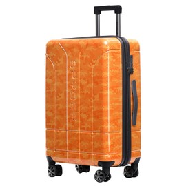 Spyder Matrix 25 Inch Expandable Hardside Upright Suitcase with 360° Spinner Wheels, TSA Approved Lock, Orange