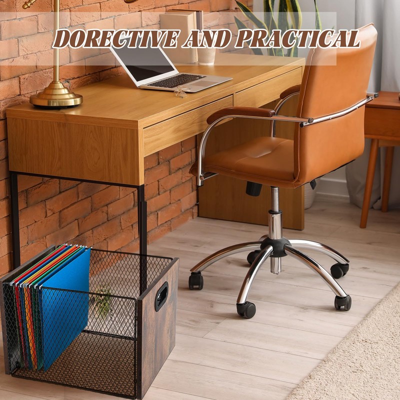 Yalikop Hanging File Organizer File Box Hanging Folder Storage Boxes