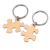 Puzzle Partner Keyring with Engraving of Your Desired Set of