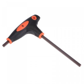sourcing map 6mm Hex Key T-Handle Dual End Wrench Spanner, Metric S2 Steel