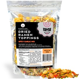 The Ramen Bae - Spicy Garlic Mix, Dried Ramen Toppings - Ramen Toppers - 14oz