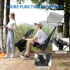 SHALLWE Camping Chairs, All Aluminum Frame Portable Folding Camp Chair