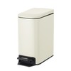 Cesun Small Bathroom Trash Can with Lid Soft Close, Step