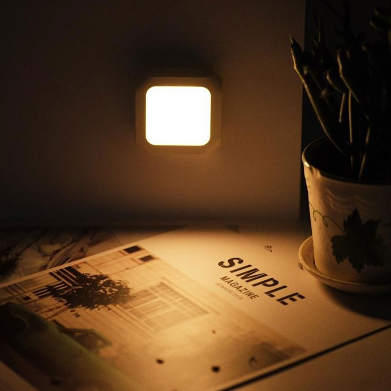 2Pcs Plug in Motion Sensor LED Night Light Plug in