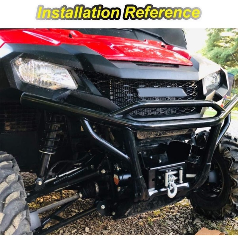 WeiSen Front Bumper Winch Mount Plate Kit Compatible with Honda