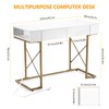 FIORIOM Computer Desk, 42 Inch, White