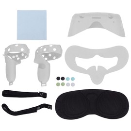 VR Glasses Silicone Accessories Set Anti Sweat Anti Fouling Dust Proof Washing VR Glasses Mask AccessoriesGrey