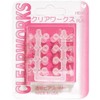 Clear Works (Disposable Earrings) Flat Heart Full Moon