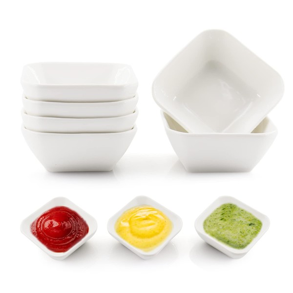 DRAONGYE DRAONGYE Ultra-Strong 3 Oz 6 Pack Ceramic Dip Bowls