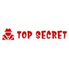 Printtoo Top Secret Self Inking Rubber Stamp Pre-Inked Office Stamp-