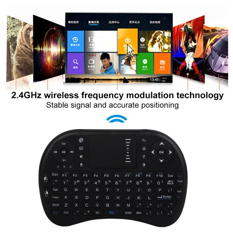83 QWERTY Keyboard Keys 2.4GHz Wireless Mouse Remote Multifunction Mini