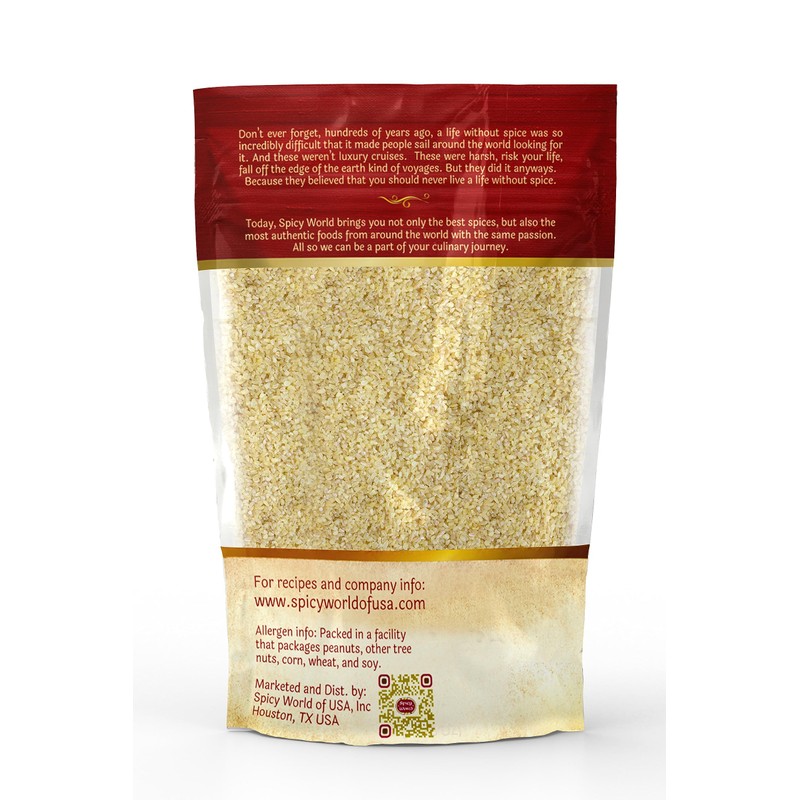 Bulgur Cracked Wheat Fine #1, 2 LB Bag (32oz) |