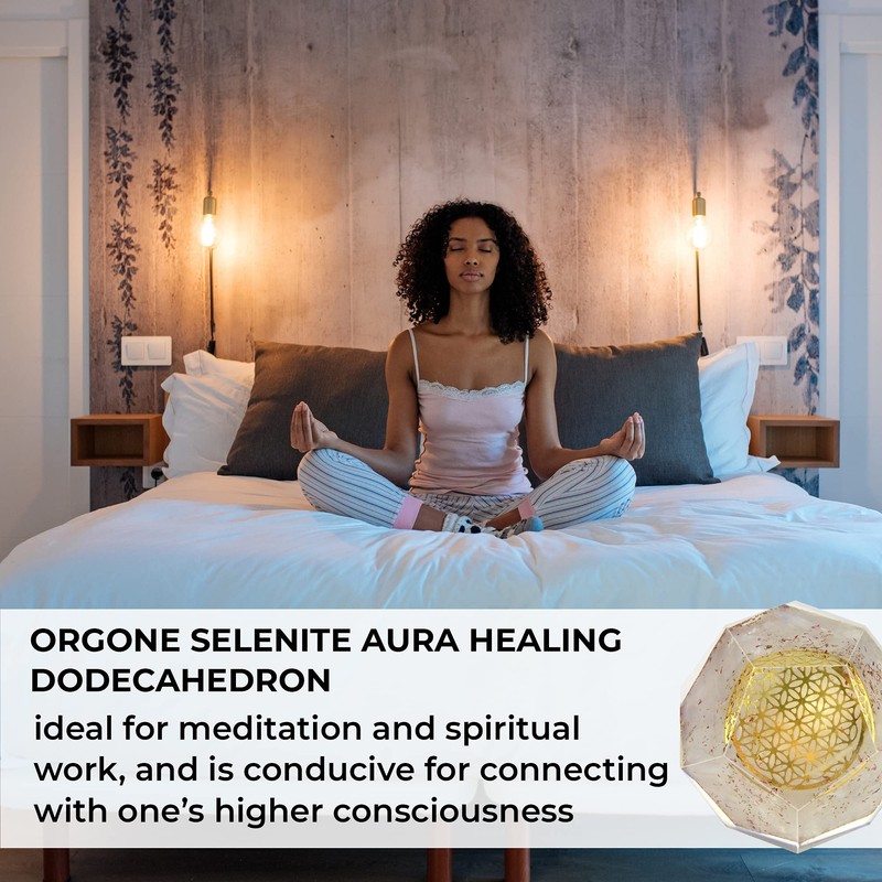 Orgonite Crystal – Aura Healing E-Energy Protection Selenite Orgone Energy