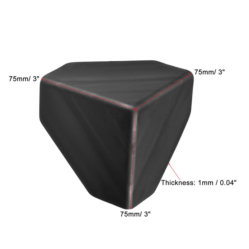 sourcing map Corner Protector PP Plastic 3" x 3" x