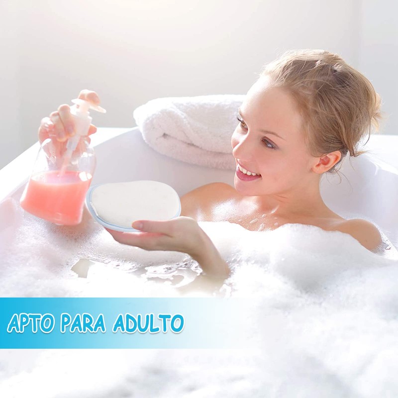 Esponja de baño para bebés, Set de 3 Almohadillas Exfoliantes