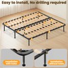Abiglifty 4Pcs Adjustable Bed Frame Support Legs, 10-17 Inch Bed