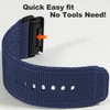 Compatible with Garmin Fenix 8-51mm/Fenix 7X/6X/5X/3/3HR, 26mm Wear-Resistant Nylon Band