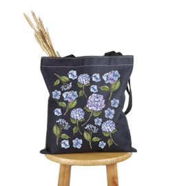 PWHAOO Hydrangea Lover Gift Hydrangea Theme Tote Bag Flower G-irl Handbag Hydrangea Merch (Hydrangea Theme TC)