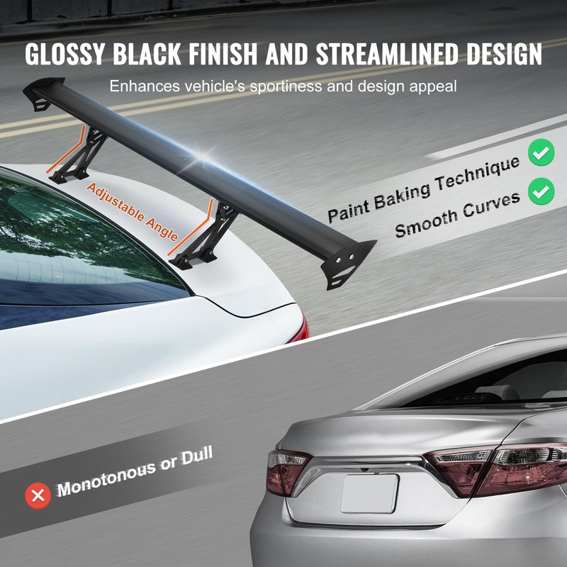 VEVOR GT Wing Car Spoiler, 43.3 inch Universal Spoiler with